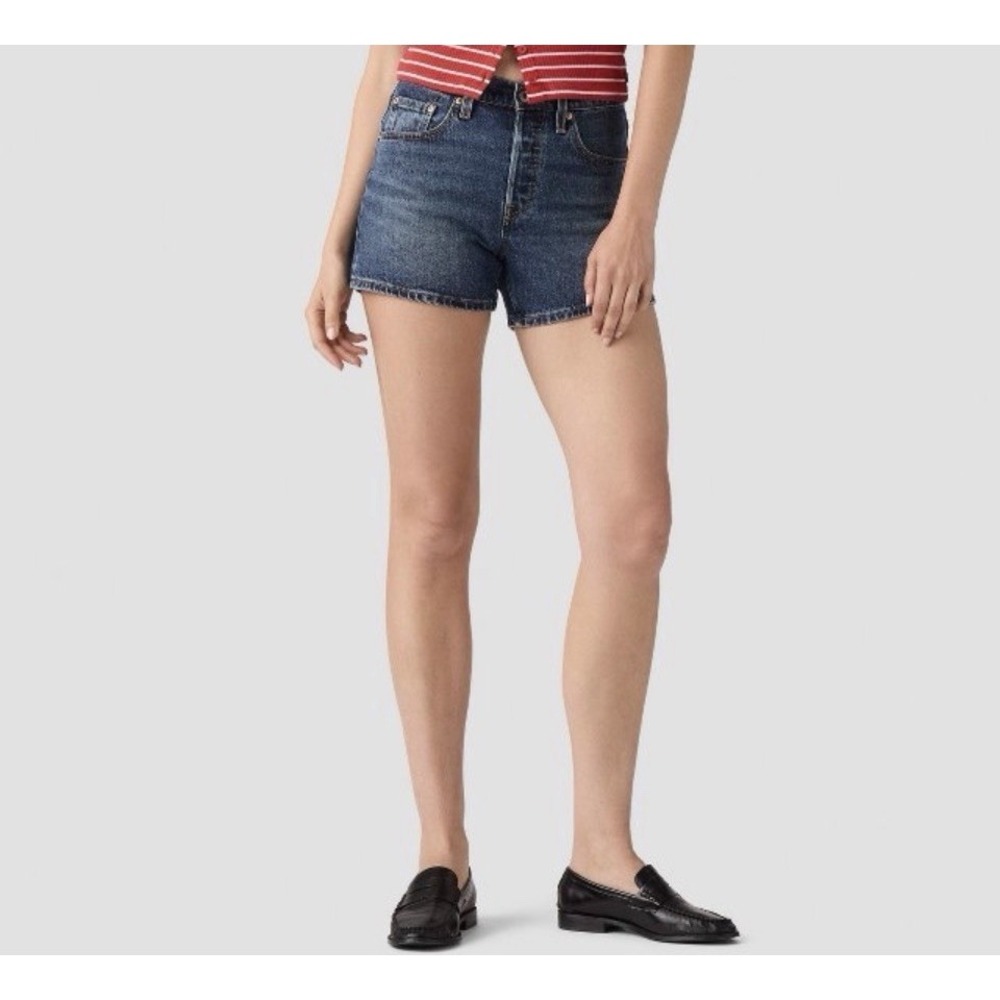Levi's Womens 501 Curve Denim Jean Shorts - Believe Not - 25" Waist